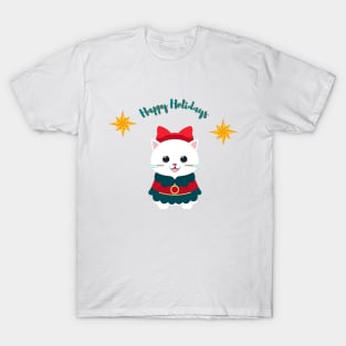 Happy holidays cat T-Shirt